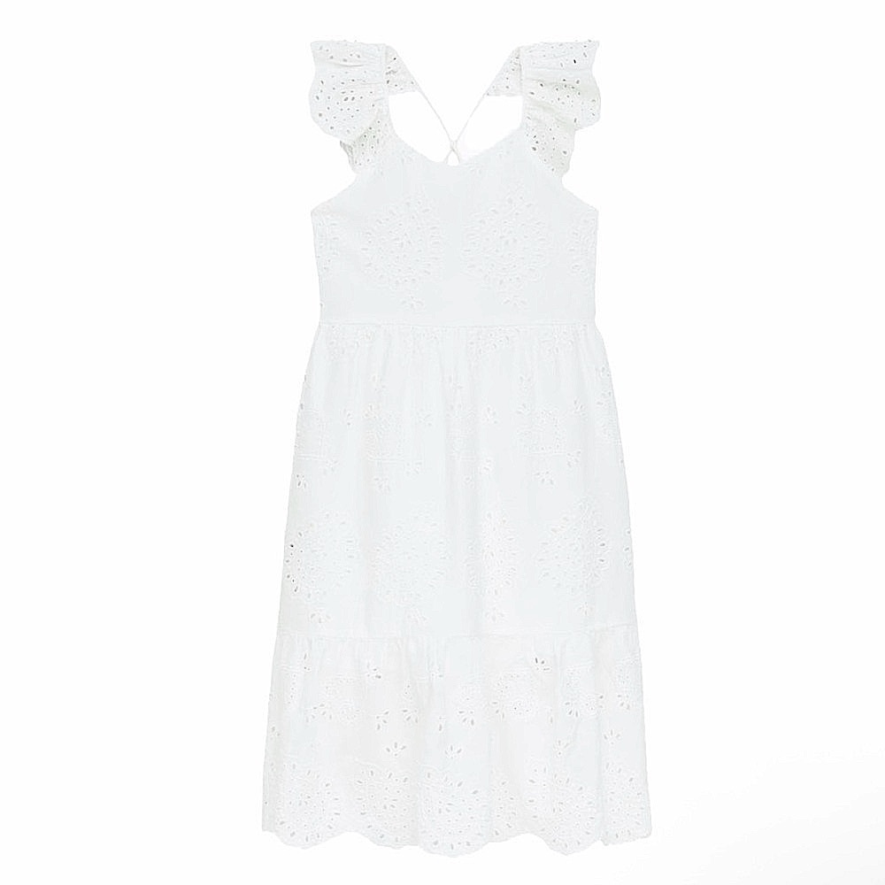 NWOT ZARA GIRLS DRESS WITH SWISS EMBROIDERY SIZE 7